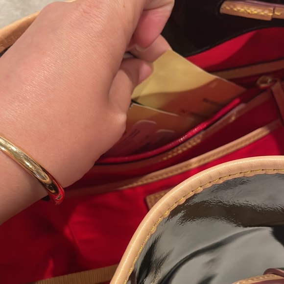 Dooney & Bourke Italian Patent Drawstring Signature Leathers Patent Collection - Picture 14 of 14